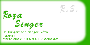 roza singer business card