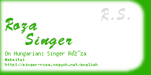 roza singer business card
